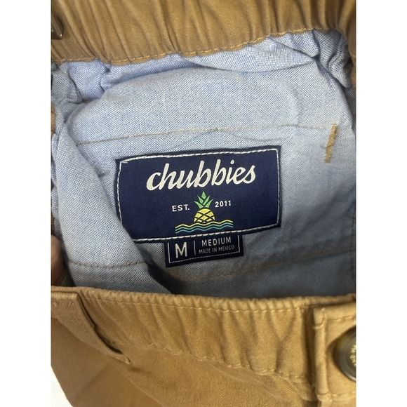 Chubbies Men's Medium Tan Cotton Fit  5.5" Inseam Thigh Shorts - Picture 6 of 8